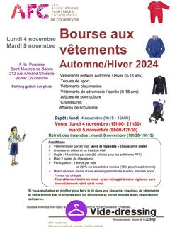 Photo du vide-dressing Bourse aux vêtements Afc Automne -Hiver , Puériculture