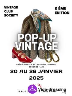 Photo du vide-dressing Pop up vintage et seconde main