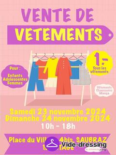 Photo du vide-dressing TOUT A 1.- Vente de vetement et chaussures : Femme,ado,enfan