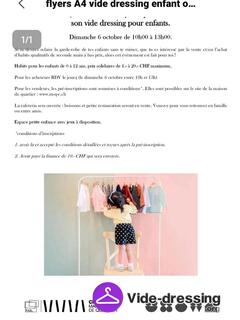 Photo du vide-dressing Vide dressing enfant 0-12ans