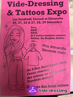 Photo du vide-dressing Vide-dressing et tattoo expo