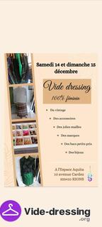 Photo du vide-dressing Vide dressing à l espace aquita