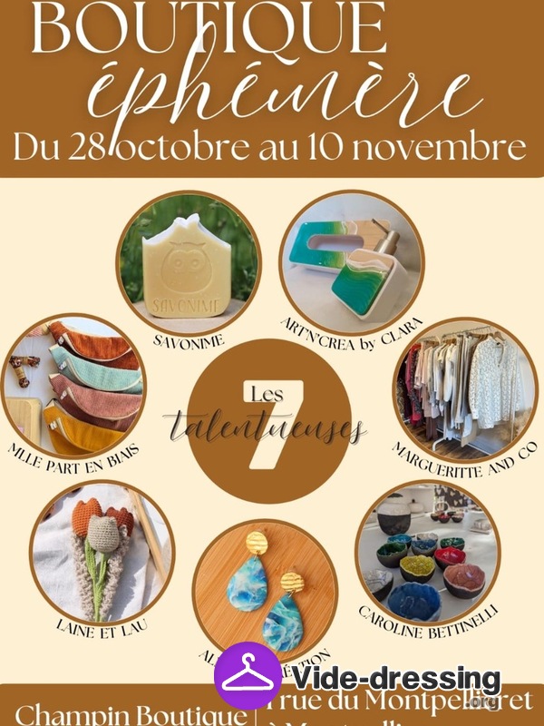 Vide dressing Margueritte And Co - pop up les 7 talentueuses