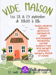 Photo du vide-dressing Vide dressing (vêtements chaussures) et vide maison